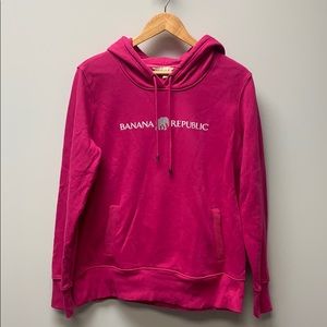 Banana Republic Pink Logo Sweatshirt